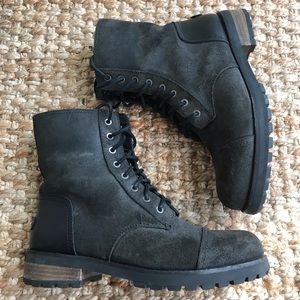 UGG Ashbury Waterproof Boots. Combat. Moto. Biker. Lug Sole.